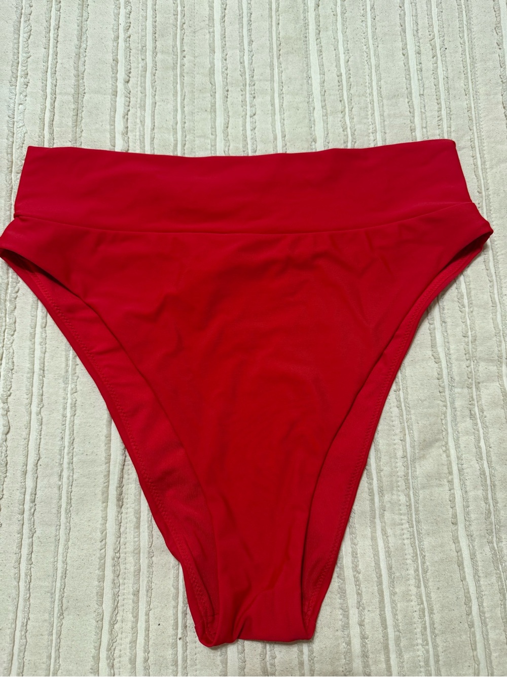 Aerie High Cut Cheeky Red Bikini Bottoms